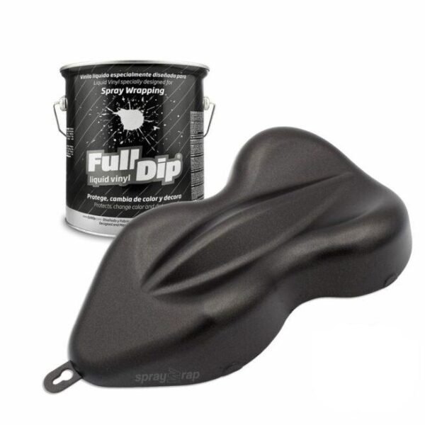 Full Dip kummivärv must metallik 4 L